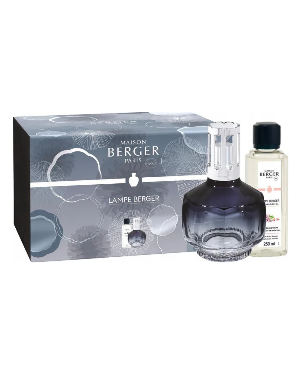 Zestaw Molekuły Niebieska Lampa Katalityczna Maison Berger Paris + Olejek Zapachowy „Magnolia” 250ml