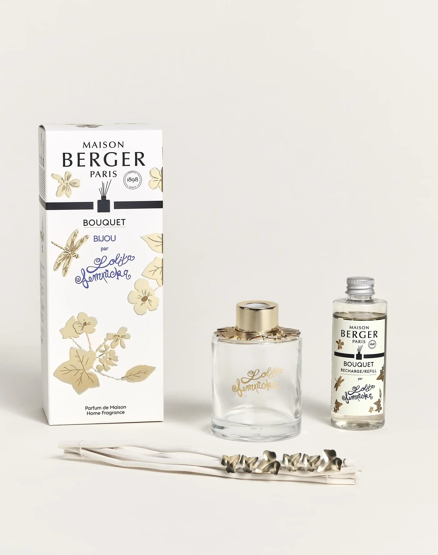 Zestaw Patyczki Zapachowe Lolita Bijou Przeźroczysty 100ml + Olejek Zapachowy „Lolita” 100 ml