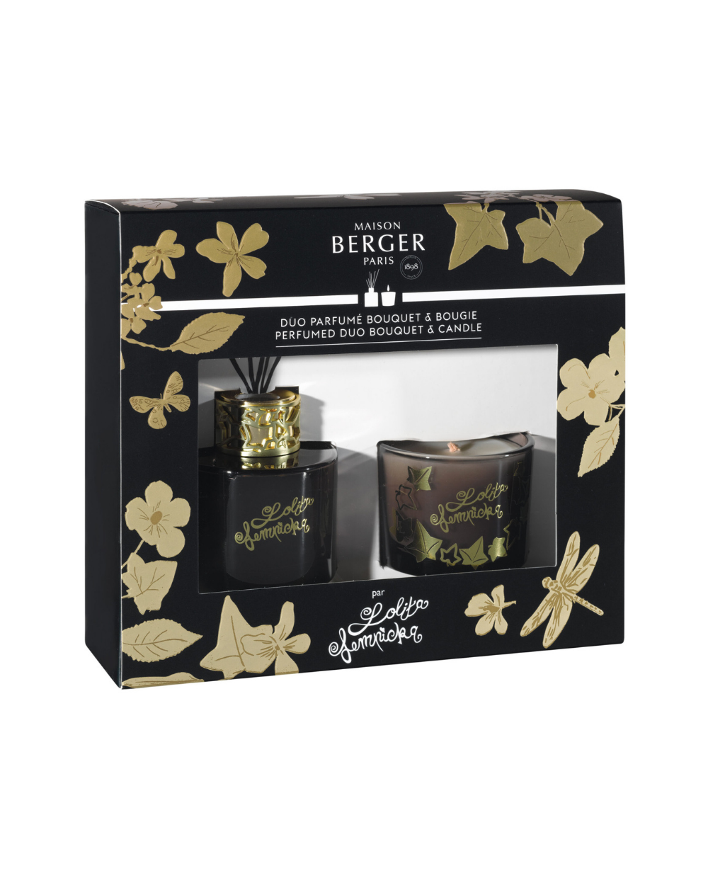 Zestaw DUO MINI Patyczki Zapachowe Lolita Czarne + świeca